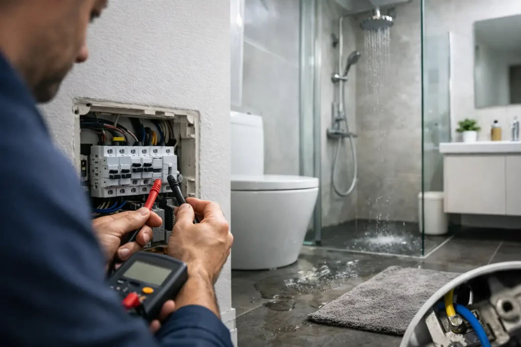 Aardlek storing badkamer vinden en oplossen