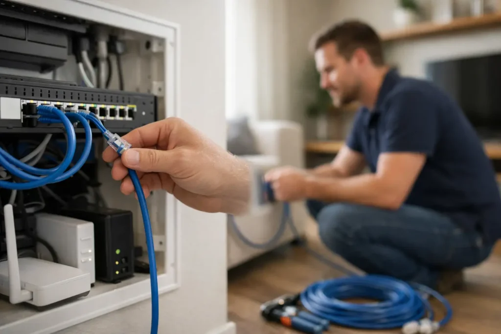 Bekabeld netwerk in huis aanleggen voor stabiel internet